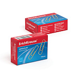 СКРЕПКИ 28 ММ/100 ШТ. ERICHKRAUSE, ОМЕДНЕННЫЕ /24/144/