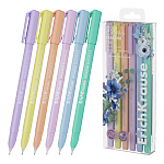 РУЧКА ГЕЛ. ERICHKRAUSE PARADISE STICK PASTEL BLOOM, 0,6 ММ, НАБОР 06ШТ, АССОРТИ, ПЭТ-БОКС /24/288/