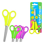 НОЖНИЦЫ 13,5 СМ. ERICHKRAUSE JOY, ДЛЯ ЛЕВШЕЙ, АССОРТИ, БЛИСТЕР /12/240/