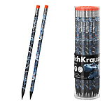 КАРАНДАШ Ч/Г ERICHKRAUSE TECHNO DINO, HB, ТРЕХГРАН. С ЛАСТИКОМ, АССОРТИ, ТУБУС /42/