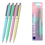 Ручка шариковая автоматическая ErichKrause Smart® Matic Pastel 0.7, Super Glide Technology, цвет чернил синий (в блистере по 1 шт.)