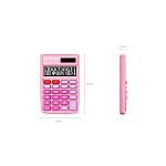 КАЛЬКУЛЯТОР 08 РАЗР. ERICHKRAUSE PC-101 PASTEL, КАРМАННЫЙ, РОЗОВЫЙ /40/80/