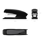 СТЕПЛЕР №24, ДО 30 Л. ERICHKRAUSE ELEGANCE HALF-STRIP, ЧЕРНЫЙ /12/72/