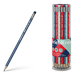 КАРАНДАШ Ч/Г ERICHKRAUSE DOTS, HB, ТРЕХГРАН. С ЛАСТИКОМ, ЗАТОЧЕН. АССОРТИ, ТУБУС /42/252/2016/