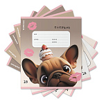 ТЕТРАДЬ 18 Л, ЛИН. ERICHKRAUSE FRENCHIE, ВЫБ. УФ-ЛАК, MIX-PACK /10/200/