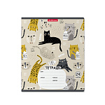 ТЕТРАДЬ 24 Л, КЛ. ERICHKRAUSE LYING CATS, MIX-PACK /10/160/ РФ