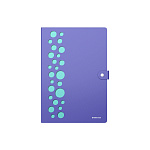 ПАПКА НА 04 ОТДЕЛА, НА КНОПКЕ, ERICHKRAUSE DIAGONAL PASTEL, 0,6 ММ, ПЕРФ. АССОРТИ /4/64/ РФ