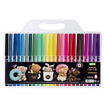 ФЛОМАСТЕРЫ НАБ. 24 ЦВ. ХАТБЕР ЭКО. КОФЕЙНЫЕ КОТЫ, БЛИСТЕР, Е/П /12/