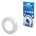Двусторонняя клейкая лента на вспененной основе ErichKrause 1ммx12ммx2м, белый (в блистере по 1 шт.)