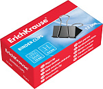 ЗАЖИМ Д/БУМАГ 15 ММ/12 ШТ ERICHKRAUSE, ЧЕРНЫЙ /12/360/