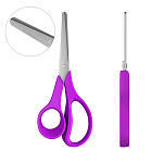 НОЖНИЦЫ 14 СМ. ERICHKRAUSE JOY® ERGO, ЛИНЕЙКА НА ЛЕЗВИИ, АССОРТИ, К/У, Е/П /12/240/