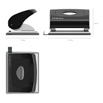 ДЫРОКОЛ ДО 20 Л. ERICHKRAUSE ELEGANCE, ЧЕРНЫЙ /12/72/