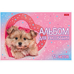АЛЬБОМ Д/РИС. 12 Л. А4, ХАТБЕР. ЛЮБИМЫЕ ХВОСТИКИ, НА СКОБЕ /9/90/