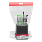 Набор настольный пластиковый ErichKrause® Forte, Accent, черный с зеленой вставкой