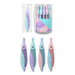 ЦИРКУЛЬ ERICHKRAUSE ПАСТЕЛЬ, ПЛАСТ. 122 ММ, АССОРТИ, ПВХ ЧЕХОЛ, ТУБУС /24/384/