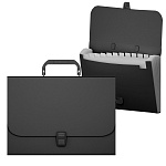 ПОРТФЕЛЬ ПЛАСТ. ERICHKRAUSE MATT CLASSIC, 0,6 ММ, 12 ОТД. ЧЕРНЫЙ /12/