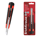 НОЖ КАНЦЕЛЯРСКИЙ 0.9 СМ. ERICHKRAUSE ARROW, КРАСНЫЙ, БЛИСТЕР /24/192/