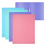 ПАПКА НА 2 КОЛЬЦА, ПЛАСТ. 24 ММ, ERICHKRAUSE MATT PASTEL, 0,6 ММ, АССОРТИ /4/36/ РФ