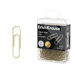 Скрепки металлические омедненные ErichKrause 28мм (в пластиковой коробке по 200 шт.)