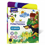 ПЛАСТИЛИН 12 ЦВ. MAZARI, ВОСКОВОЙ, СО СТЕКОМ, 180Г, Е/П /19/