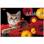 АЛЬБОМ Д/РИС. 16 Л. А4, ХАТБЕР. НА МЯГКИХ ЛАПКАХ, НА СКОБЕ /14/70/ РФ