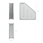ЛОТОК ВЕРТ. ERICHKRAUSE, МЕТАЛЛ. СЕТЧАТЫЙ, СЕРЫЙ /1/12/