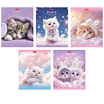 ТЕТРАДЬ 48 Л, А5, КЛ, ХАТБЕР. НЕЖНЫЕ МЕЧТЫ, ПЛАСТ. ОБЛ. С ПЕЧАТЬЮ, НА СКОБЕ /5/50/