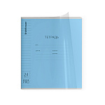 ТЕТРАДЬ 24 Л, ЛИН. ERICHKRAUSE КЛАССИКА COVERPRO GLOSSY, ПЛАСТ. ОБЛ. НА СКОБЕ, MIX-PACK /10/160/