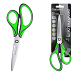 НОЖНИЦЫ 20 СМ. ERICHKRAUSE MEGAPOLIS ERGO, СЕРО-ЗЕЛЕНЫЙ, БЛИСТЕР /12/144/