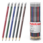 Чернографитный карандаш ErichKrause Deep Classic triangular, трехгранный, с ластиком, HB (в тубусе по 42 шт.)