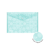 КОНВЕРТ ПЛАСТ. НА КНОПКЕ, A4, ERICHKRAUSE PASTEL DOTS, 0.18 ММ, АССОРТИ /12/240/ РФ