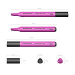 МАРКЕР ТЕКСТ. ERICHKRAUSE VISIOLINE V-17, РОЗОВЫЙ /12/144/864/