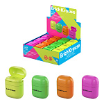 ТОЧИЛКА ПЛАСТ. ERICHKRAUSE CASE, NEON, С КОНТЕЙНЕРОМ, АССОРТИ, ДИСПЛЕЙ /24/288/ РФ