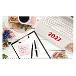 КАЛЕНДАРЬ КВАРТАЛЬНЫЙ 2027, ХАТБЕР ОФИС. МОЙ ЛЮБИМЫЙ ОФИС, ОФСЕТ, 3 ГРЕБНЯ /18/