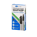 МАРКЕР ПЕРМ. BASIR, 2ММ, КРУГЛЫЙ, КОРПУС СЕРЫЙ, ЦВ. КОЛПАЧОК, ЧЕРНЫЙ /12/864/