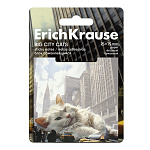 БЛОК Д/ЗАПИСИ 75*75 ММ, 50Л. ERICHKRAUSE BIG CITY CATS, БУМАГА, АССОРТИ /24/384/