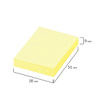 БЛОК Д/ЗАПИСИ 38*51 ММ, 100Л. STAFF, ПАСТЕЛЬНЫЙ, НАБОР 12ШТ. 3 ЦВ. /36/