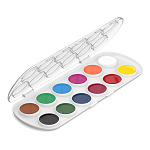 КРАСКИ АКВ. 12 ЦВ. ERICHKRAUSE, МЕДОВЫЕ, АССОРТИ /6/24/