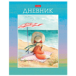 ДНЕВНИК ШКОЛЬНЫЙ, 40 Л, А5, ЛИСИЧКА И МОРЕ, ТВ. ПЕРЕПЛЕТ, МАТ. ЛАМ. /28/