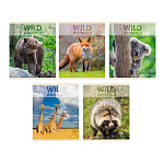 ТЕТРАДЬ 96 Л, А5, КЛ. ЭКСМО. WILD ANIMALS, МЕЛ. КАРТ. ВЫБ. ЛАК. ОФСЕТ, СКРЕПКА /5/50/