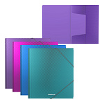 ПАПКА ДЛЯ ТЕТРАДЕЙ, A5+, ERICHKRAUSE DIAGONAL VIVID, 0,5 ММ, НА РЕЗИНКАХ, АССОРТИ /4/72/ РФ