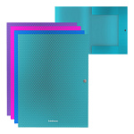 ПАПКА НА КНОПКЕ, А4, ERICHKRAUSE DIAGONAL VIVID, А4, 8 ММ, 0,5 ММ, 3 КЛАПАНА, АССОРТИ /4/48/