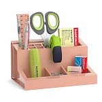 Набор настольный пластиковый ErichKrause® Leader, Powder, персиковый