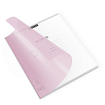 ТЕТРАДЬ 12 Л, КЛ. ERICHKRAUSE КЛАССИКА COVERPRO PASTEL РОЗОВЫЙ, ПЛ. ОБЛ. НА СКОБЕ /10/280/ РФ