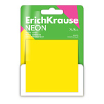 БЛОК Д/ЗАПИСИ 75*75 ММ, 50Л. ERICHKRAUSE NEON, СТАТИЧЕСКИЙ /МАГНИТНЫЙ/, ЖЕЛТЫЙ /24/432/