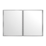 Папка файловая пластиковая на спирали ErichKrause Ice Metallic Ideas, с 30 прозрачными карманами, A4, серый, ассорти (в пакете по 4 шт.)