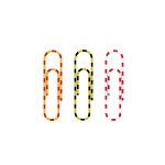 СКРЕПКИ 28 ММ/100 ШТ. ERICHKRAUSE ZEBRA, ПОЛОСАТЫЕ /24/144/