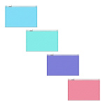Zip-пакет пластиковый ErichKrause Diagonal Pastel, Card Size, непрозрачный, ассорти (в пакете по 12 шт.)