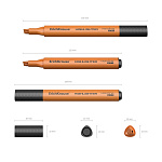 МАРКЕР ТЕКСТ. ERICHKRAUSE VISIOLINE V-17, ОРАНЖЕВЫЙ /12/144/864/