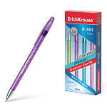 РУЧКА ГЕЛ. ERICHKRAUSE R-301 SPRING GEL STICK, 0,5 ММ, СИНИЙ /12/144/1728/